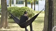 Camping Hammock 100% Polyester W/2 Tree Straps Gray Outdoor Adventures Single