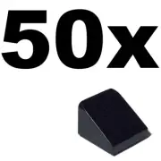 NEW LEGO - SLOPES - 1 x 1 - Black (30 1 x 1 x 2/3) x 50 - 1x1 slope