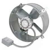 Gable Mount Attic Roof Fan Exhaust Vent Electric Ventilation Thermostat Steel