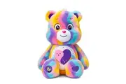 Care Bears 14" Friends Forever Bear Plushie - Tie-Dye Multicolored Made from Recycled Materials! Soft and Huggable! Good for Girls and Boys, Employees, Collectors, Ages 4+