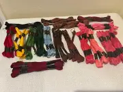 Lot of 6 Strand Cotton Embroidery/Needlework Floss Anchor Multi 68 Skeins