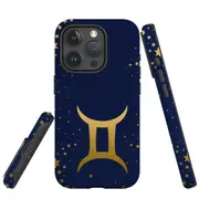 For iPhone 15 Pro Max Case, Shielding Cover, Gemini Sign