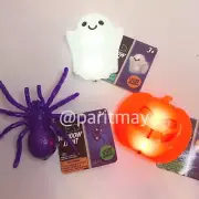 Target Bullseye Halloween 2023 Ghost Pumpkin Spider Window Light w Suction (NWT)