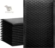 1000 #000 4x8 Black Poly Bubble Padded Envelopes Self-Sealing Mailers