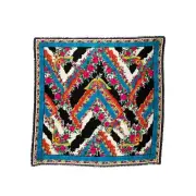 New Gucci Romantic Chevron Wool Scarf w/ Tag