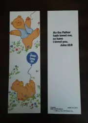 "JESUS LOVES ME" BOOKMARK WITH SCRIPTURE - C.R. Gibson 1985 - Lot of 5