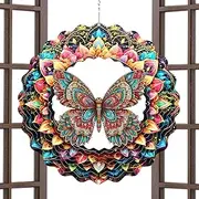 Outdoor Wind Spinner | Spinner Hangable for Garden,Yard Art Sculptures Home Decoration for Patio Lawn Women Mom Grandma Wife Birthday Holiday