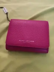 Marc Jacobs Barbiecore Pink Leather French Purse Type Wallet NWT