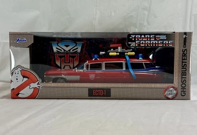 Jada Ghostbusters x Transformers Ecto-1 Die-Cast 1:24 Hollywood Rides