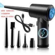 Compressed Air Duster For 51000RPM USB Portable Dedusting Wireless Air Blower
