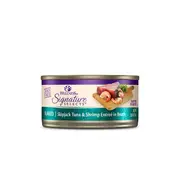 Wellness Signature Select Skipjack Tuna Shrimp Sauce Cat Tin 79gx12