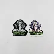 Set Of 2 Vinyl When In Doubt Freak ‘Em Out Stickers Stocking Stuffer Gift