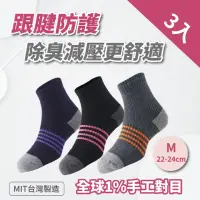 在飛比找momo購物網優惠-【S.Motus除臭襪】MIT 3雙 足弓減壓運動長襪(除臭