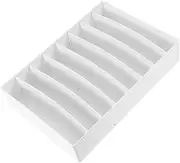 Box Cord Organizer for Desk Mobile Phone Display Data Cable Organizer Desk Cable Grommet Multiple Cell Phone Stand Rack Multiple Pocket Chart Office Phone Stand The Pet White