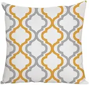 Cushion covers Cushion Covers Grey White Stars Outdoor Cushions Square Sofa Cushions Garden Cushions Outdoor Cushion Covers Bedroom Office Car Decorative Cushion Covers 40cm x 40cm(Yellow Beige Geomet
