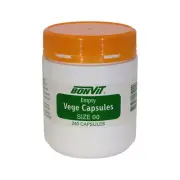 ^ Bonvit Empty Vege Capsules Size 00 - 240 Capsules Vegan