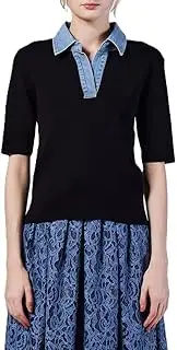 DOUBLE STANDARD CLOTHING(ダブルスタンダードクロージング) Sov. Denim Docking Skipper Knit 0309-270-251 Women's