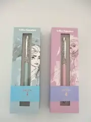 Disney Frozen Anna & Elsa Glitter Pen Bundle Artline Signature Boxed