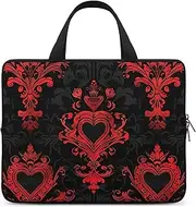 FHPCE Laptop Shoulder Bag Laptop Bag Computer Bag Many Hearts Pattern Messenger Bag for Unisex, Many Hearts Pattern, 12inch
