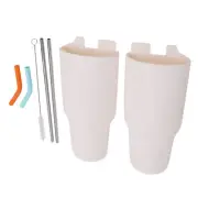 2 In 1 Beverage Separator Silicone Liner 40oz White