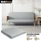 Grey Queen Size Slipcover Stretch Futon Couch Cover Washable Sofa Bed Protector