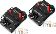 Gatuida 2 Sets Audio Backup Power Supply 150amp Circuit Breaker Mini Circuit Breaker Circuit Breakers Fuse Circuit Breaker Automobile Circuit Breaker Audio Inline Circuit Breaker Metal