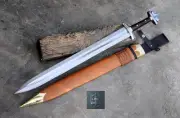 22” Inches Long Blade Hand Forged Norseman Viking Historical Sword With Scabbard