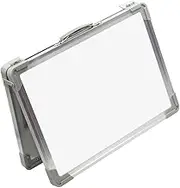 Gogogmee Magnetic Portable Double Sided Desktop Whiteboard Easel Foldable Writing Board for Office School Easy to Carry Stable for Memos Notes