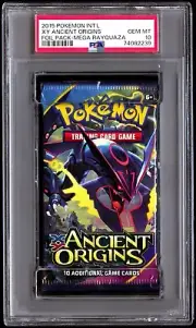 PSA 10 Gem Ancient Origins Mega Rayquaza Booster Pack 2015 XY English Graded
