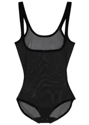 Wolford Black Tulle Control Body - 8 8