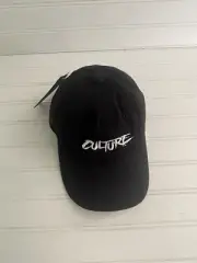 YRN Black SnapBack Hat Cap Culture Black One Sz Flat Brim Yung Rich Nation New