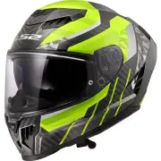 FF807 Dragon Trax H-Vis Yellow Full Face Helmet