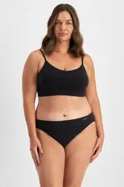 Jockey Skimmies Bikini - Black, Size: 12-14
