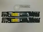 2 X GATOR MULCHING RIDE-ON MOWER BLADES TO SUIT HUSQVARNA TS138 MODELS