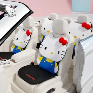 hellokitty汽車坐墊卡通可愛車用女神座套通用車內透氣座椅座墊汽車椅套裝飾簡易安裝坐椅套