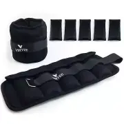 Adjustable Ankle Weights for Women Men Kids, Wrist Weight Set 1-11 lbs (1 Pai...