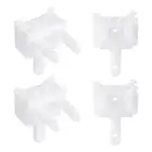 4 Pcs Vertical Blind Wand Control Replacement Accessories - White Window Shade