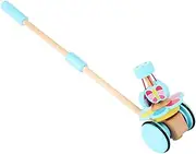 GLSTOY 1Pc Adjustable Cartoon Trolley Educational Plaything for Random Color Realistic Design Enhances Color Recognition and Knowledge Easy to Play and Store