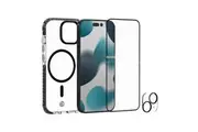 3pc Impact Zero Case Camera Lens Screen Protector w Applicator For iPhone 15