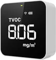 Smart Air Quality Monitor Indoor Home Air Testing for AQI, PM2.5, Formaldehyde and VOCs with WiFi Connection and Remote Monitoring via App,M10i