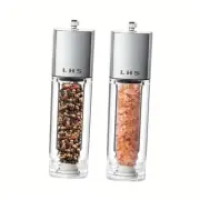 Salt and Pepper Mill Grinder Shaker Set Pack of 2 Stainless Steel Precision