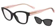 Moschino Love MOL657/C/TN Kids with Clip-On 3H2/IR Kids' Glasses Black Size 49 - Private Health Rebate - Blue Light Block Available