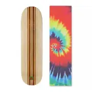 Rekon Bamboo 8" 8.25" 8.5" Skateboard Deck with Grizzly Tie-Dye Griptape