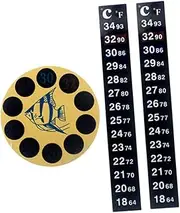 BESPORTBLE Portable Fish Tank Patch Thermometer Aquarium Thermometer Temperature Sensor Tank Accessories