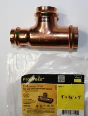 3 Viega Propress Tee 1" x 3/4" x 1" Part #77355 3 pieces.