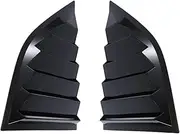 Compatible for Dodge Challenger 2008-2023 Car Window Shutter Rear Side Vent Louvers Trim Parts Glossy Black Matte Black Carbon Fiber Style(Black)