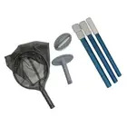 Pool Maintenance Set with Fine Mesh Netting Sponge Brush Aluminium Pipe