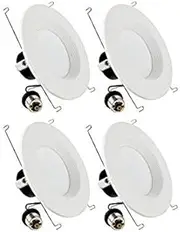 CYLED 6 Inch Led Downlight,Energy Star, 13W (100W Equivalent｣｣3000K Warm White 1100Lm,Retrofit Led Recessed Lighting Fixture,Ceiling Light 4-Pack
