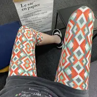 在飛比找ETMall東森購物網優惠-夏季新款印花圖案瑜伽運動七分褲