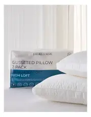 [Heritage] Gusseted Pillow 2 Pack in White